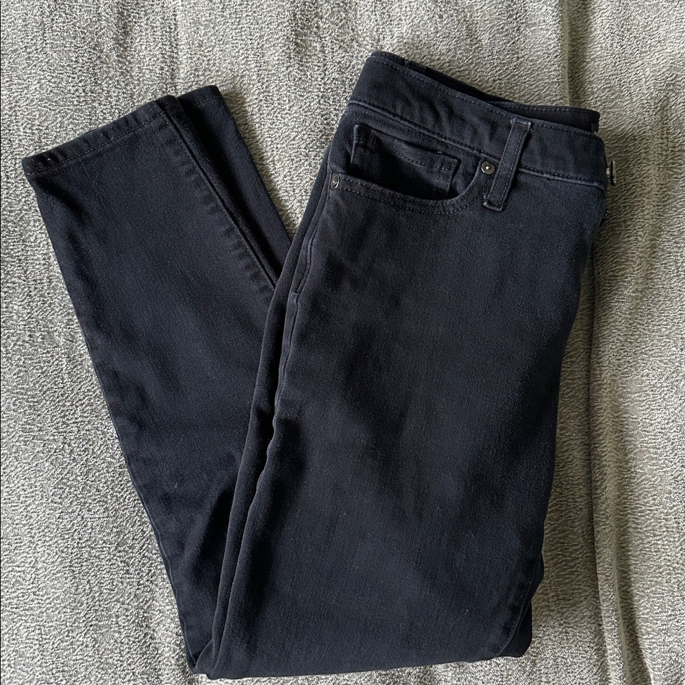 Banana Republic Black Slim Jeans with Metal Button